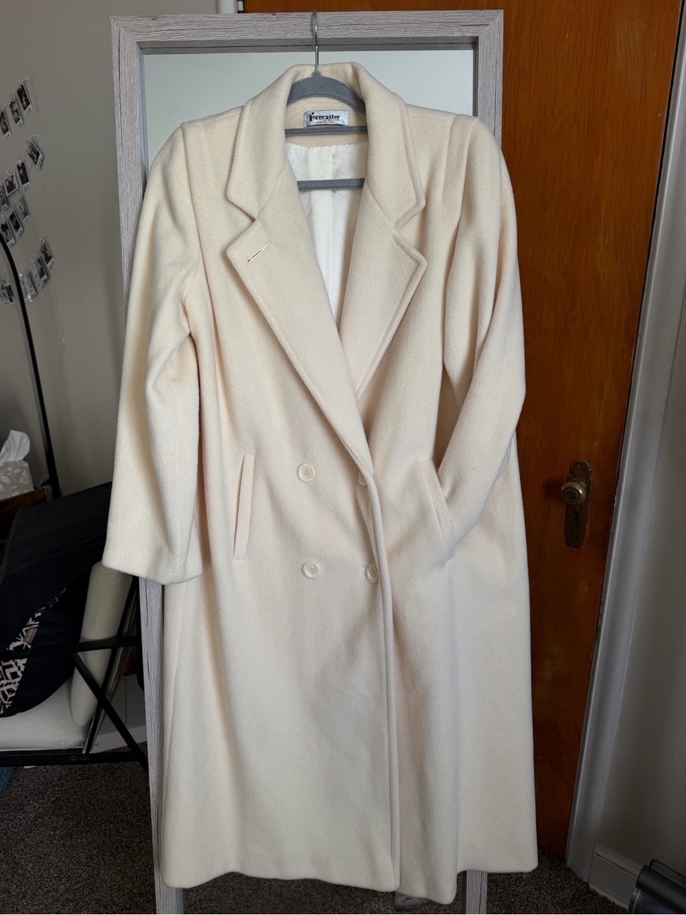 Forecaster of Boston Cream Wool Blend Double-Breasted Coat